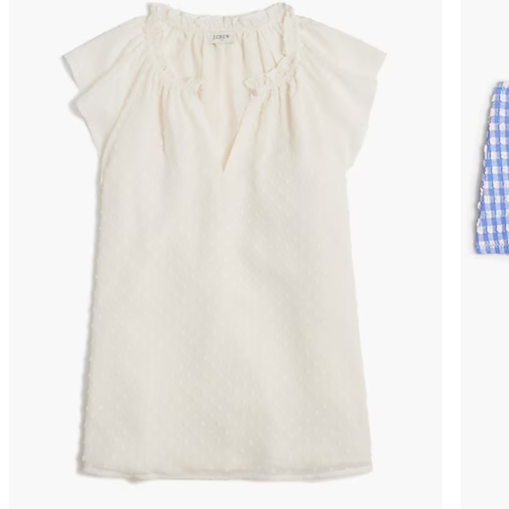 Cream Textured Sleeveless Top